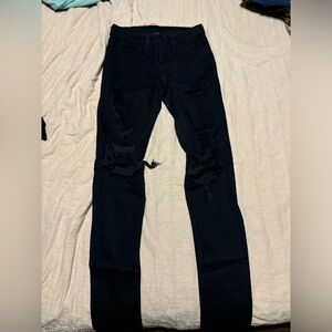 Flying monkey stretchy black skinny jeans  size 24